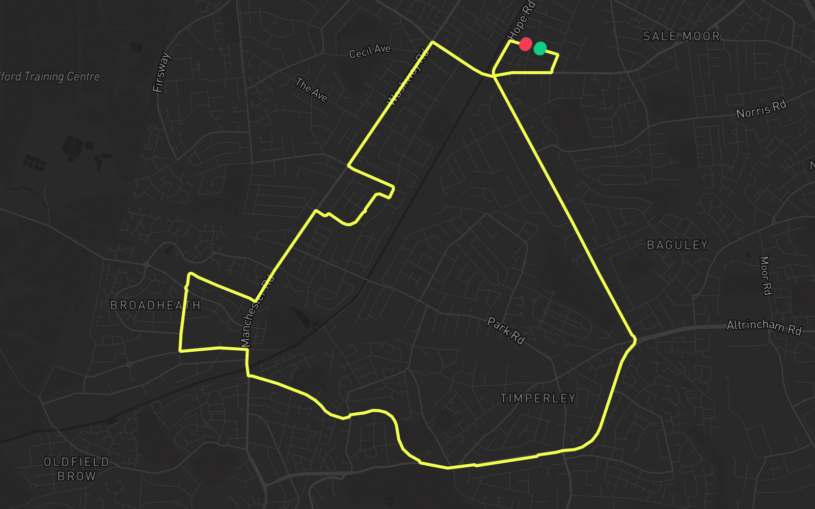 Route 5 route map