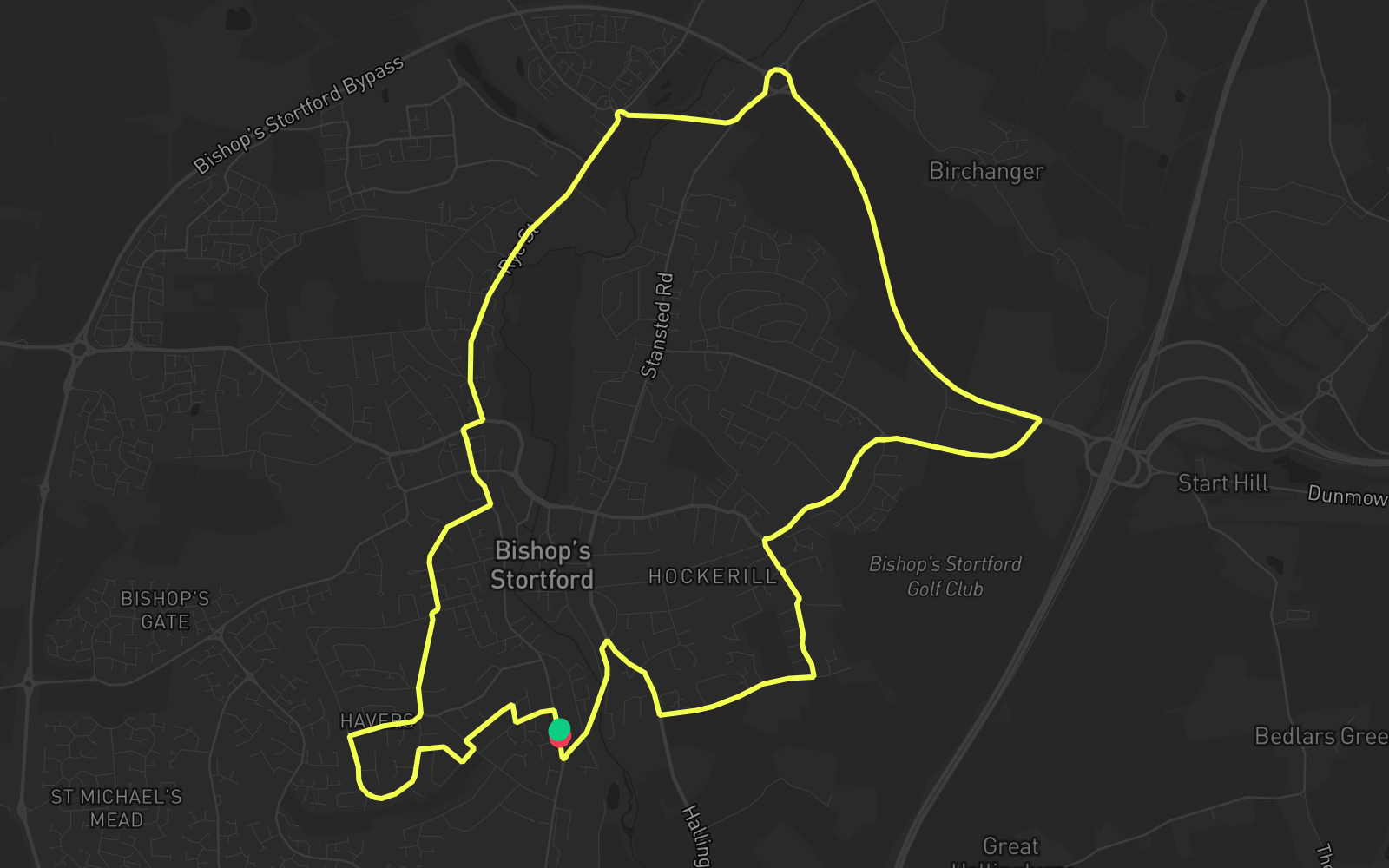 Route 1 route map