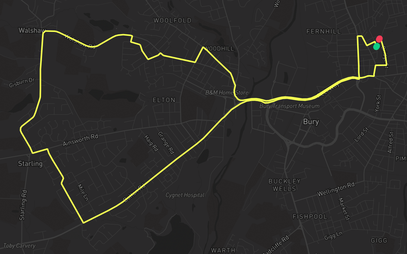 Route 5 route map