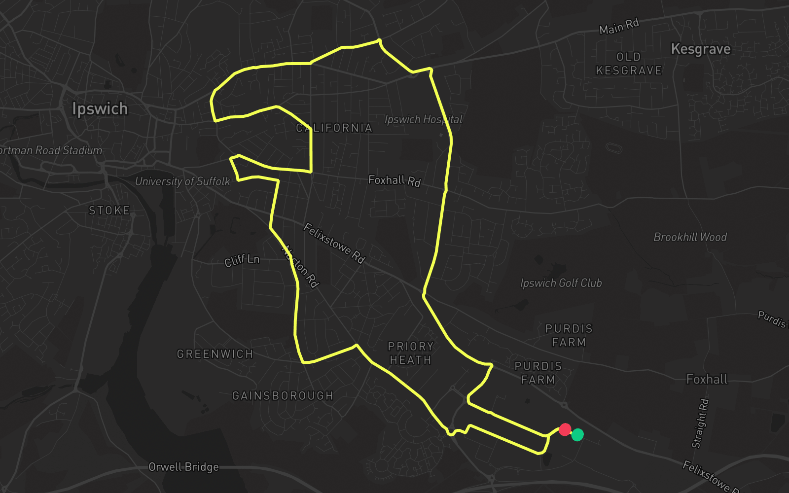 Route 5 route map