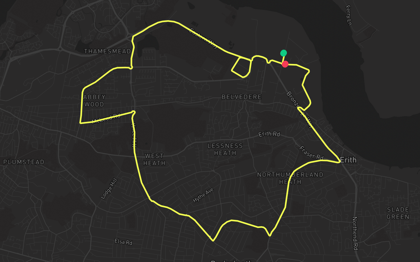 Route 5 route map