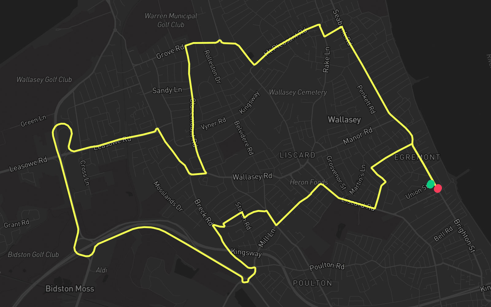Route 1 route map
