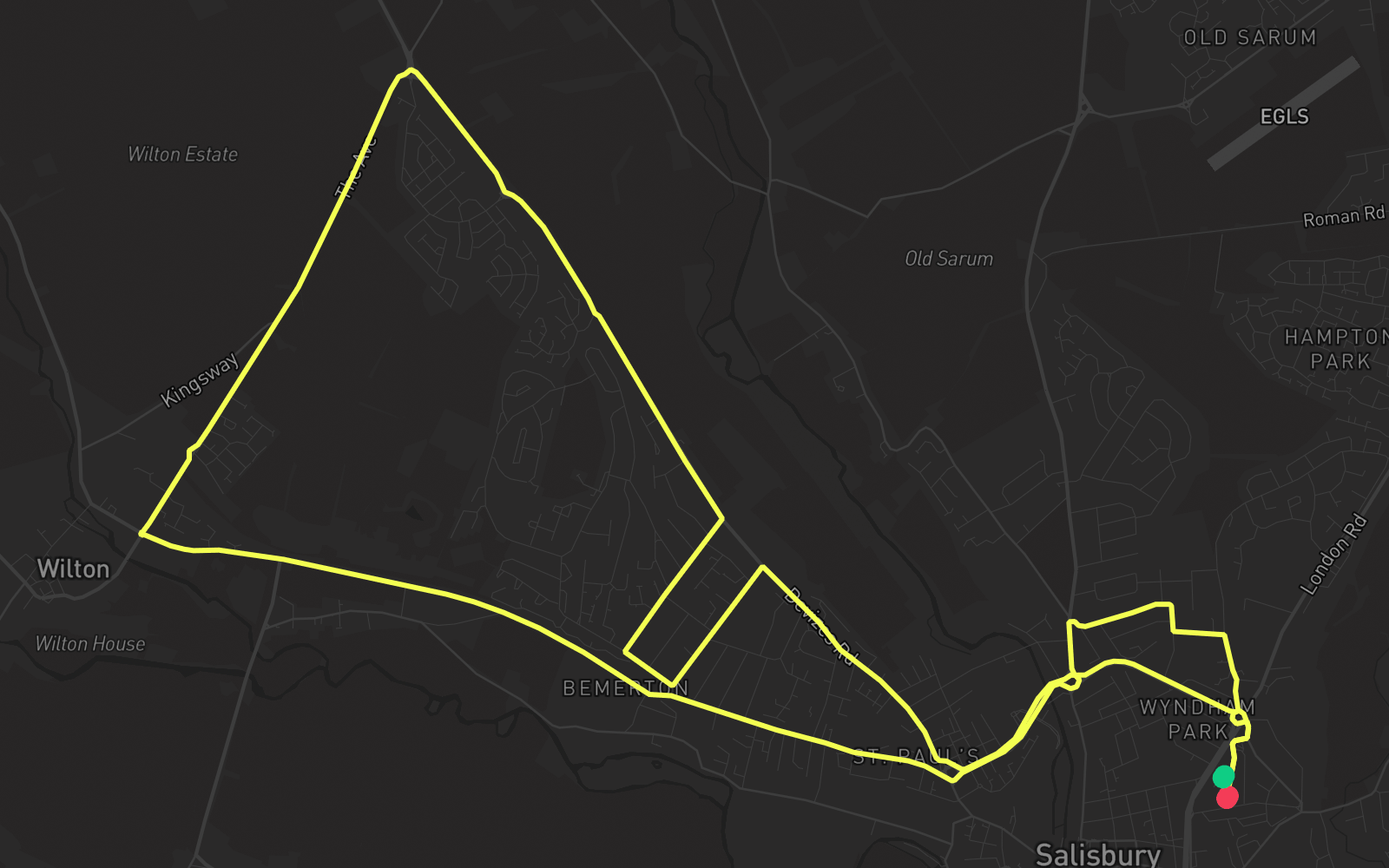 Route 1 route map