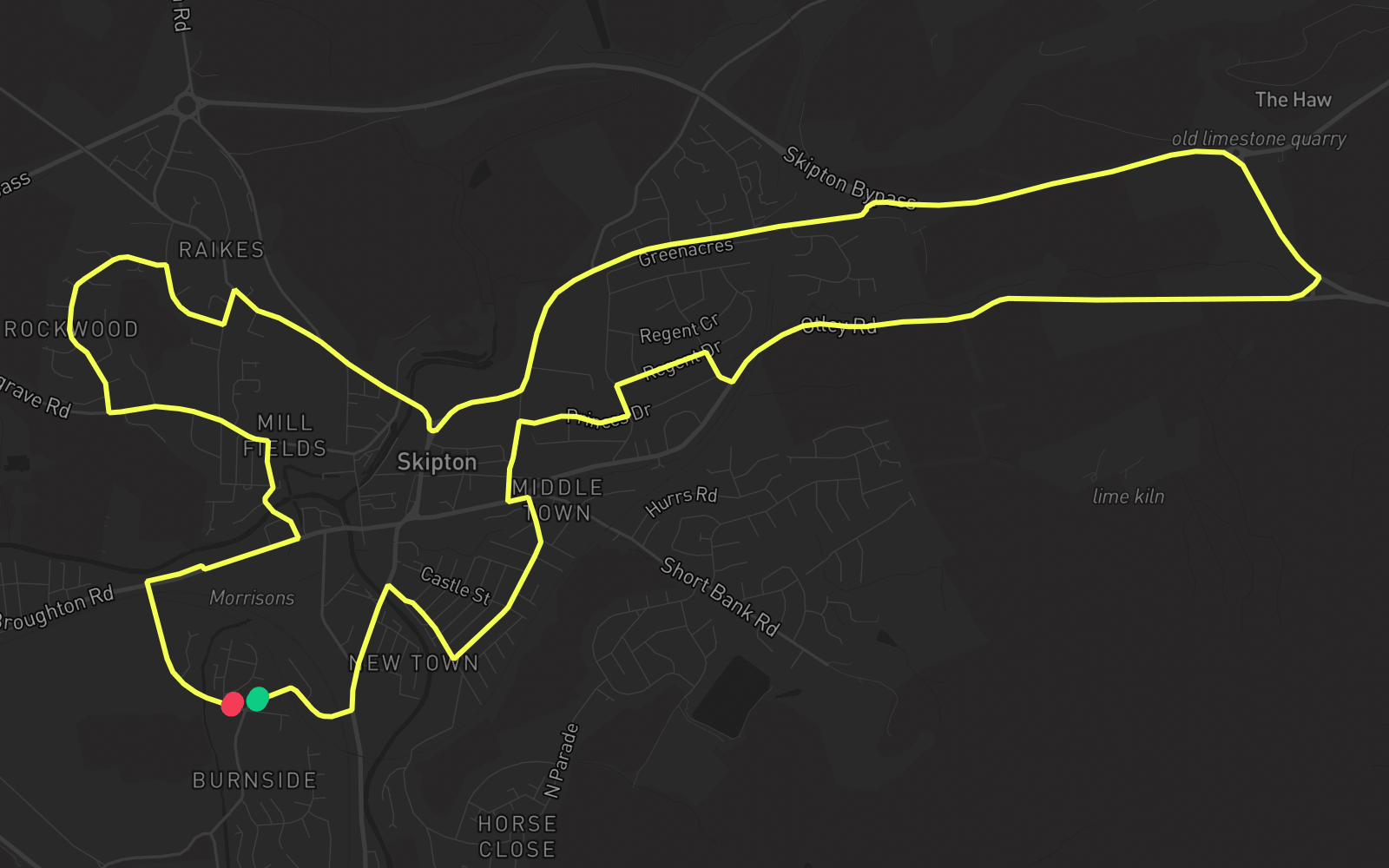 Route 1 route map