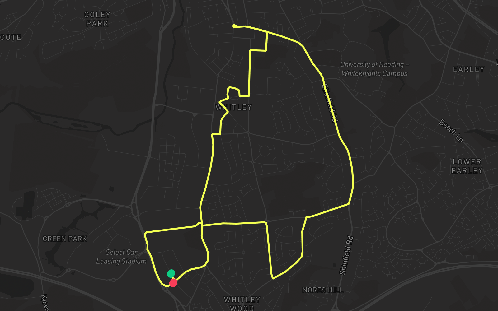 Route 1 route map
