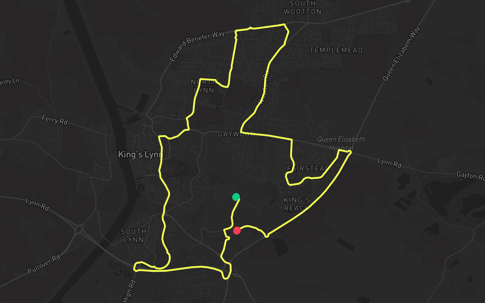 Route 5 route map