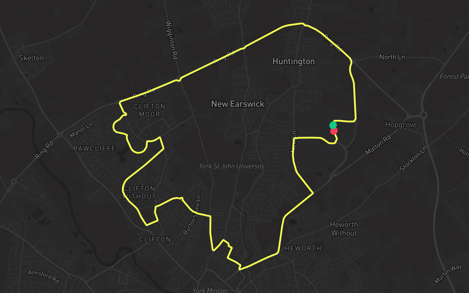 Route 5 route map