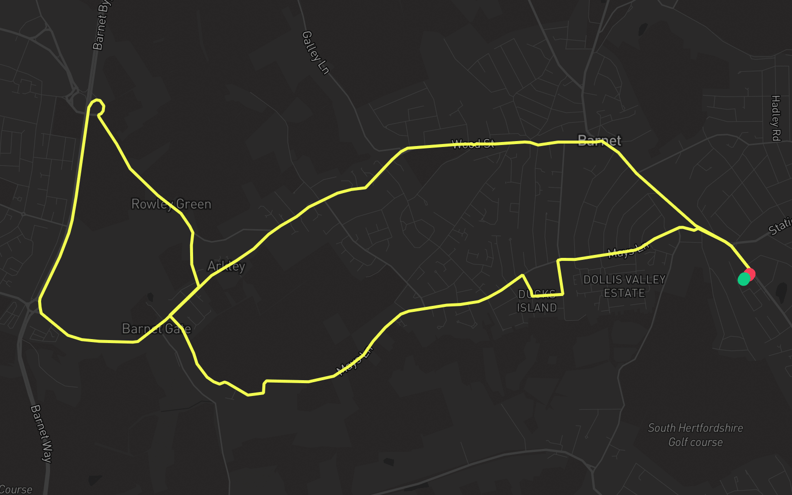 Route 5 route map