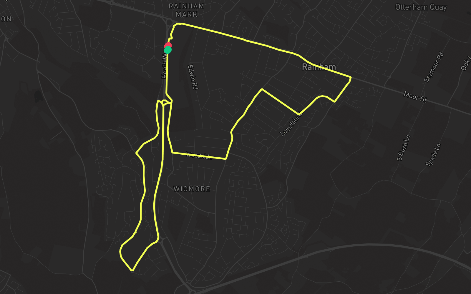 Route 1 route map