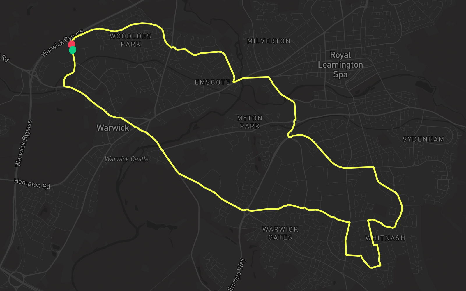 Route 5 route map