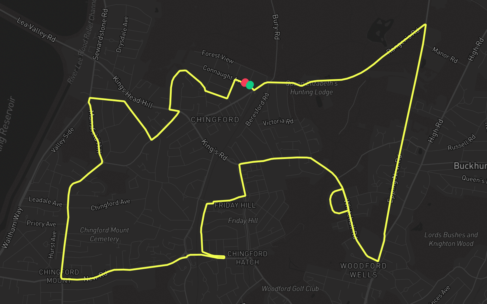 Route 6 route map