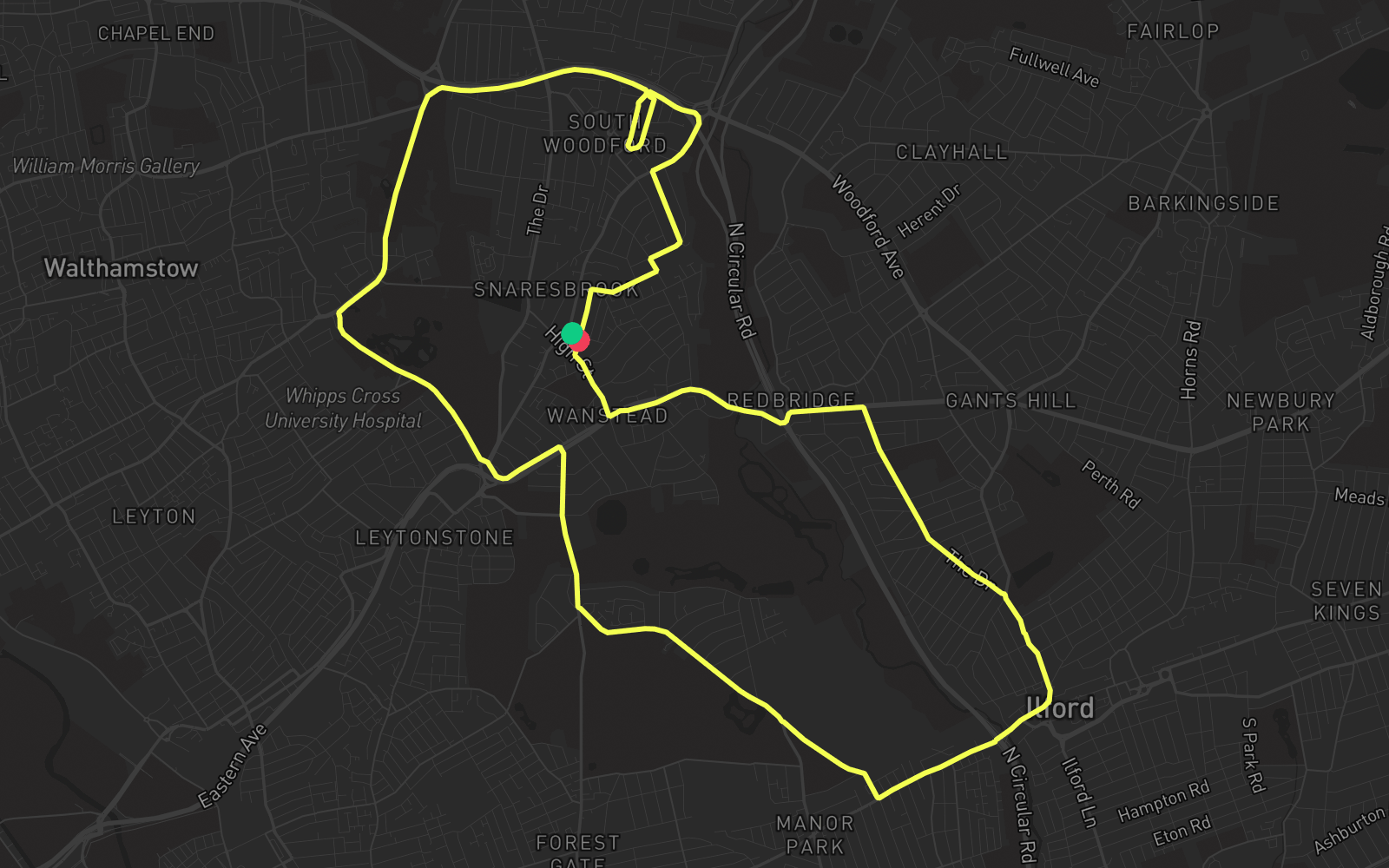 Route 5 route map