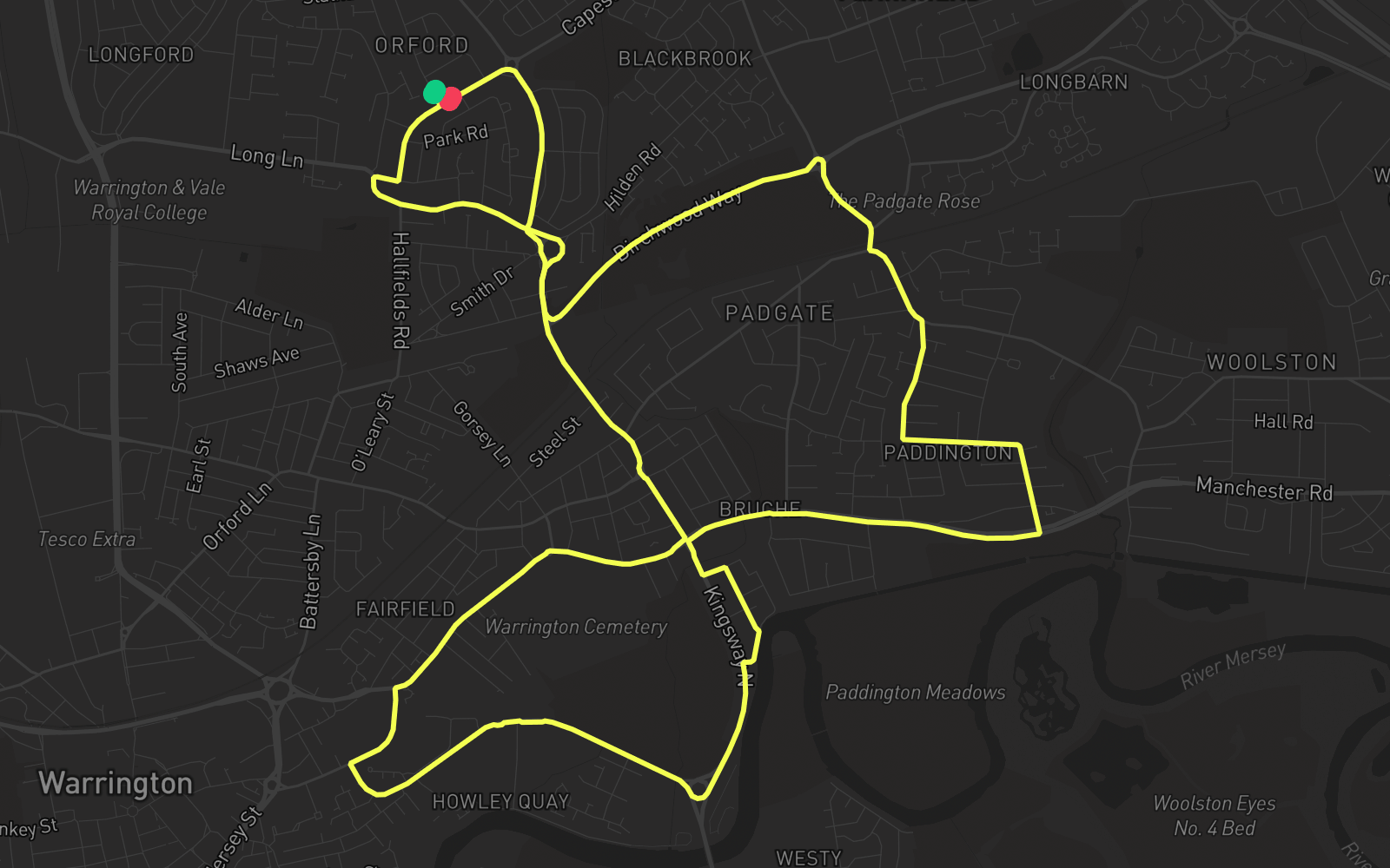 Route 5 route map