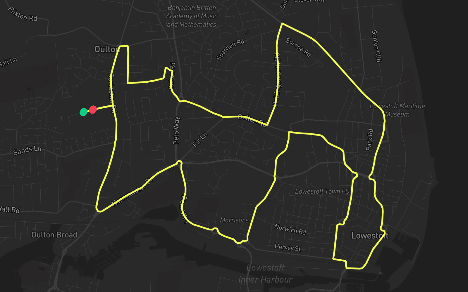 Route 5 route map