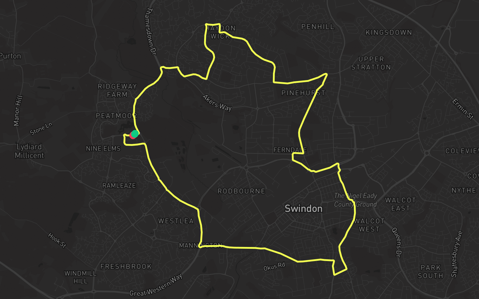Route 1 route map