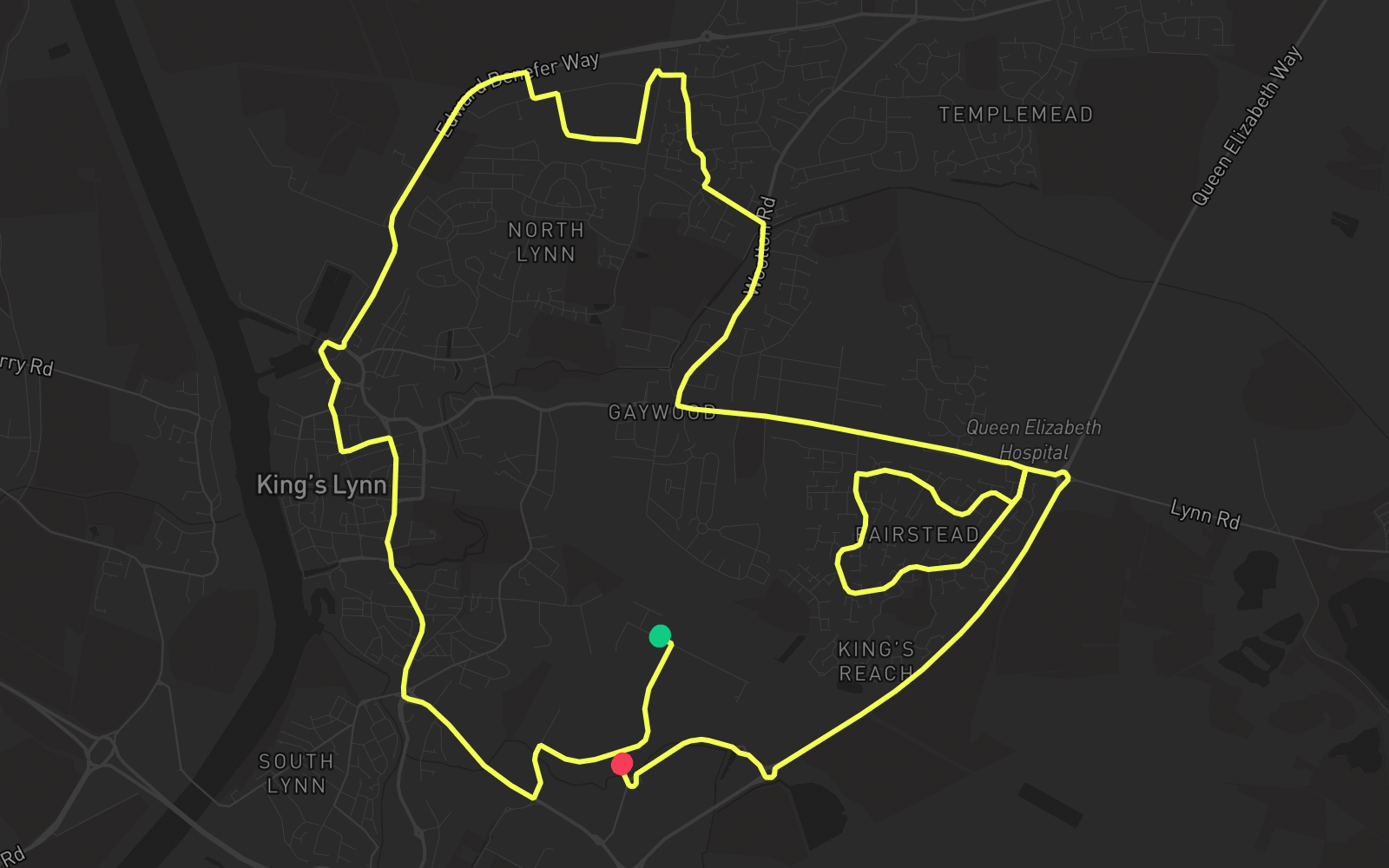 Route 1 route map