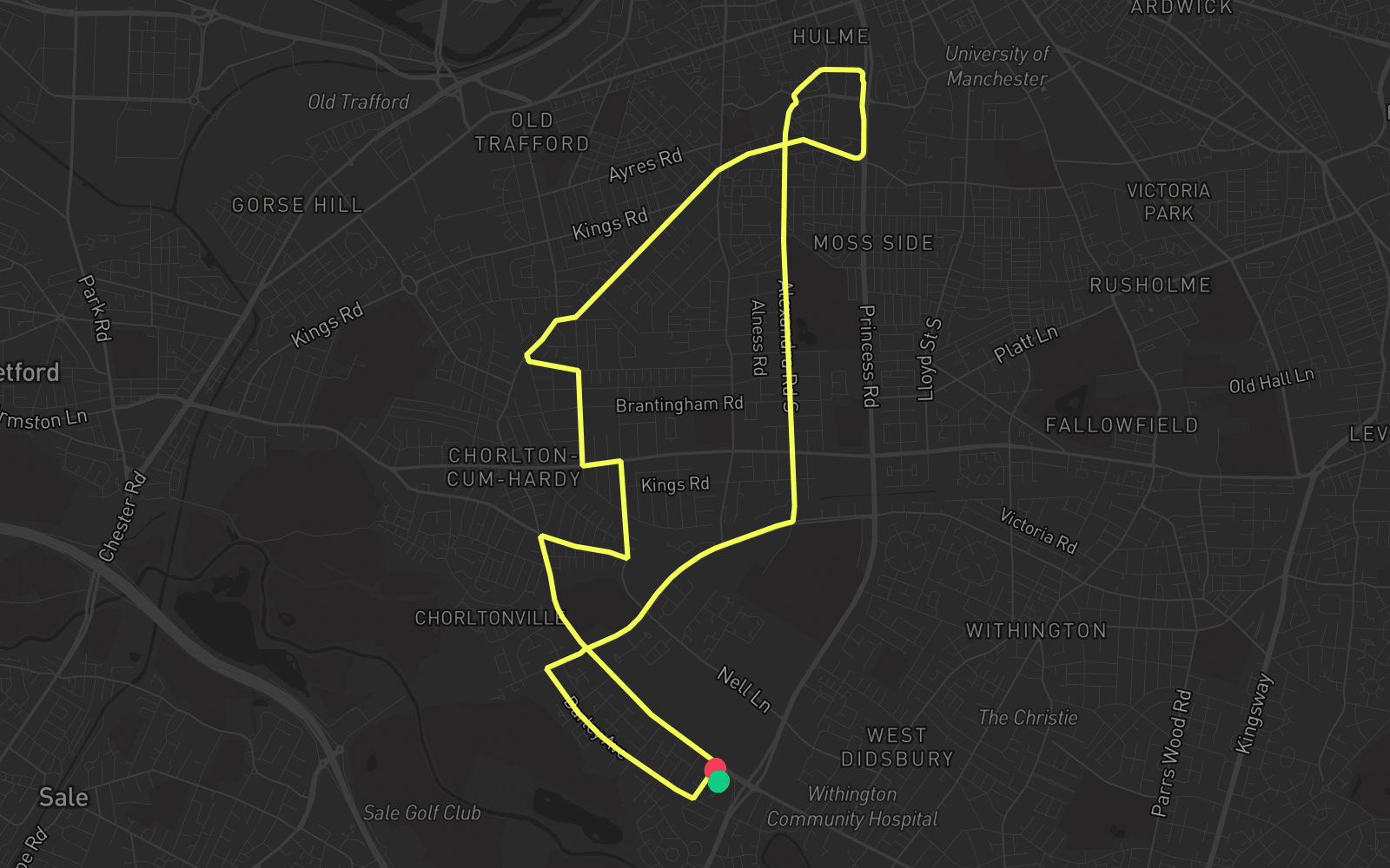 Route 5 route map