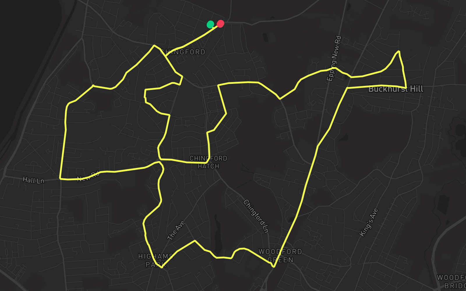 Route 5 route map